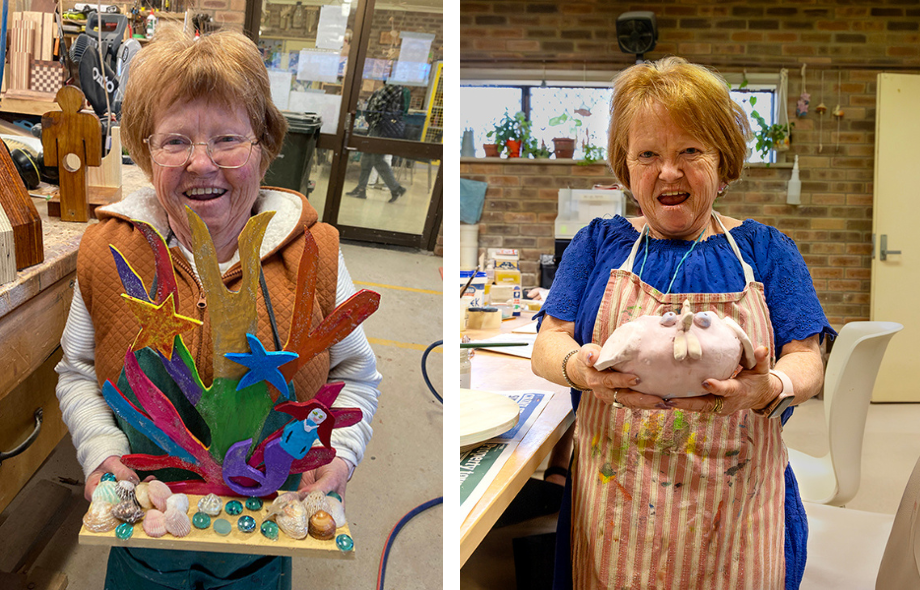 Warwick Arts Hub pottery, woodwork, and painting